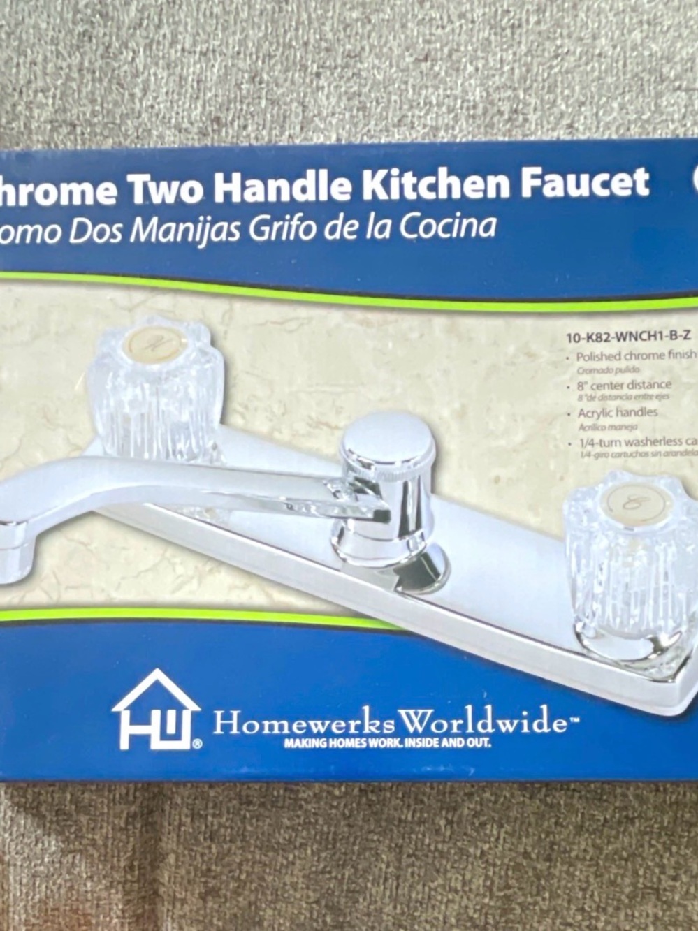 Standard faucet kitchen chrome no sprayer